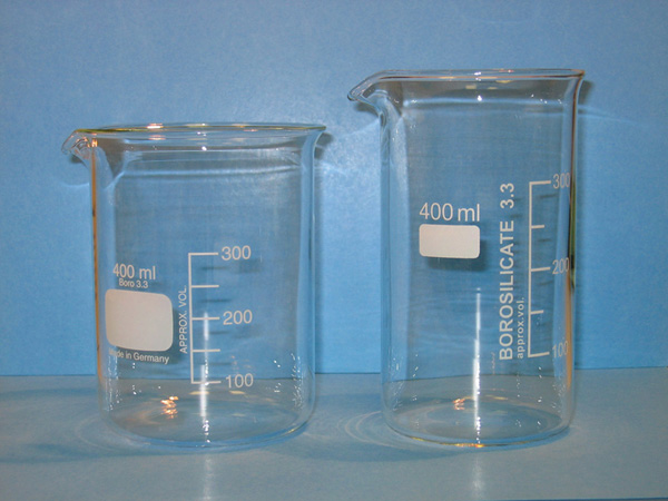 Becher en verre 1000ml gradué avec couvercle compatible avec l'ultrasons