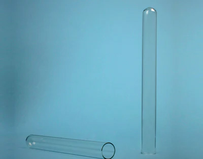 Tube à essais, bord droit, marqué ''Boro 3.3'' - Tubes en verre - Verrerie  - Matériel de laboratoire