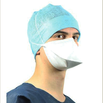Masques de protection OP-AIR PRO Oxygen à élastiques transversaux EPI/MEDICAL pliable FFP2 et Type IIR blanc