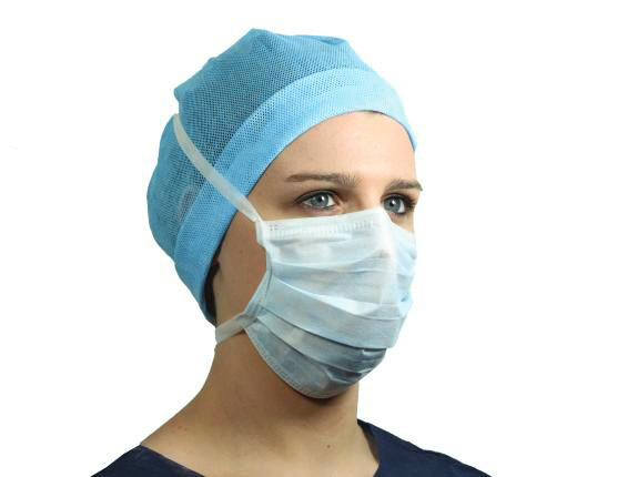 Masque médical OP-AIR bleu à lanières