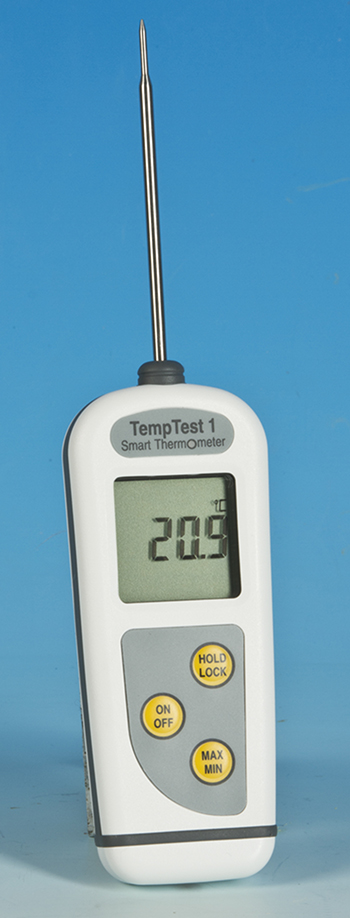 TempTest 1, thermomètre alimentaire hyper rapide avec sonde - waterproof  IP67 - ThermoLab sàrl